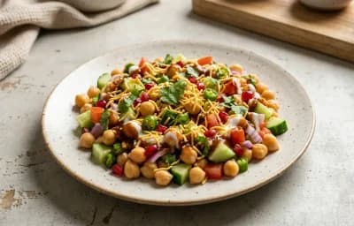 High-Protein Chana Chaat Salad