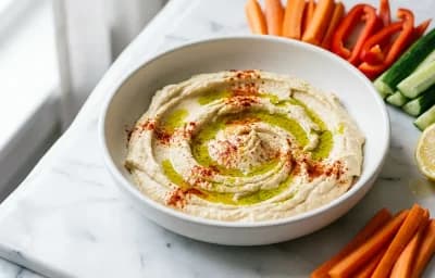 Hummus with Crudits Anti Inflammatory