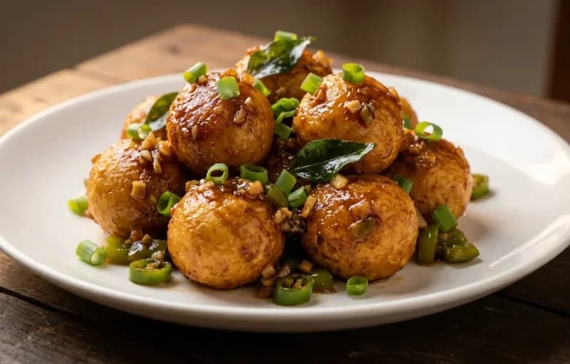 Hyderabadi Egg Manchurian Dry