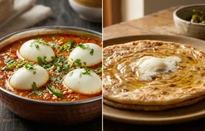 Hyderabadi Egg Salan with Paratha