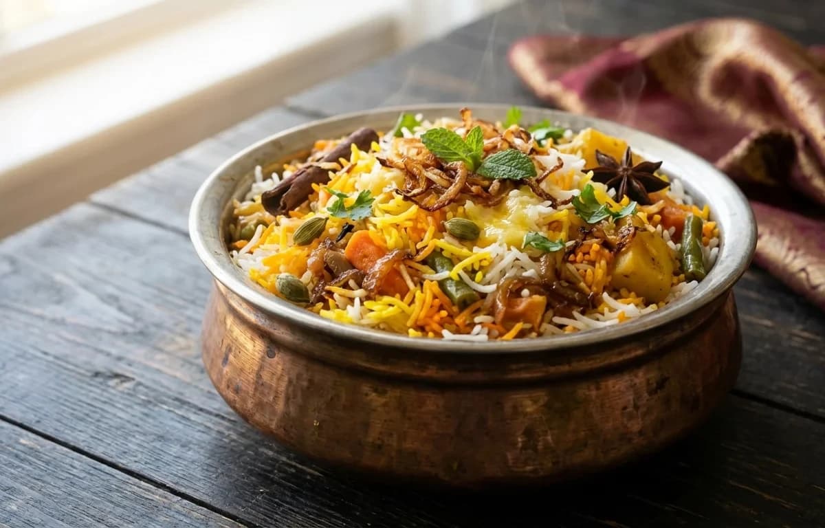 Hyderabadi Vegetable Biryani
