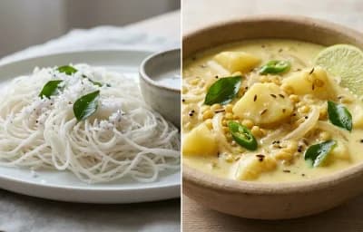 Idiyappam with Coconut Milk Sodhi