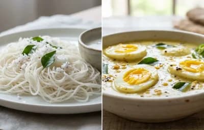Idiyappam with Egg Sodhi