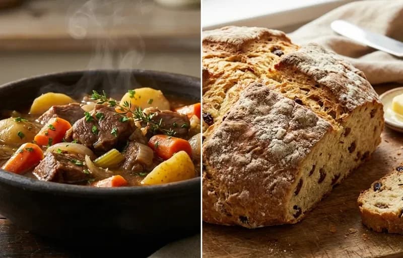 Irish Lamb Stew with Irish American Soda Bread