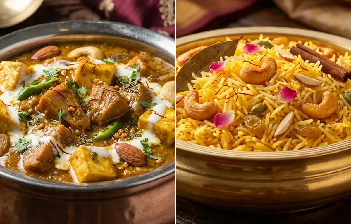Jackfruit Musallam with Kesar Pulao