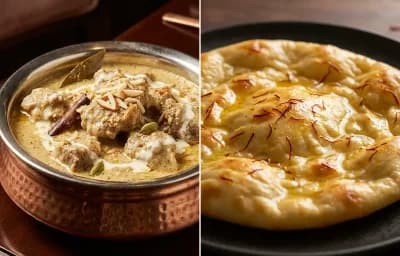 Jahangiri Mutton Korma with Saffron Sheermal