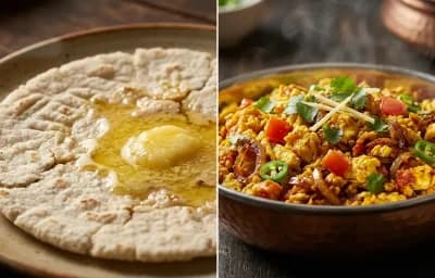 Jowar Bhakri with Anda Bhurji