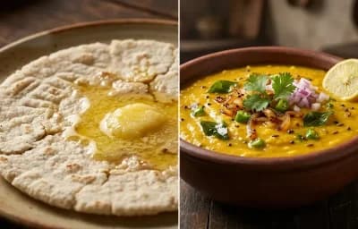 Jowar Bhakri with Pithla