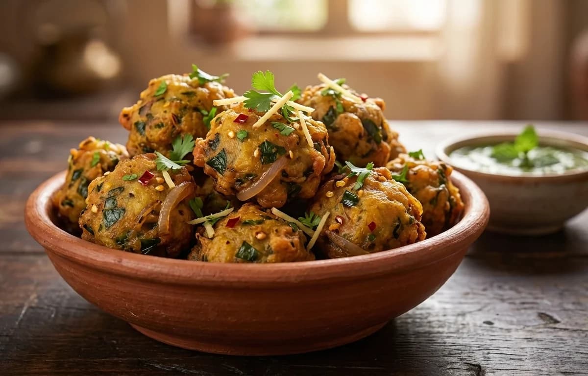 Kadam Saag Pakora