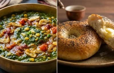 Kadam Saag with Kashmiri Girda