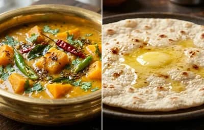 Kaddu ka Dalcha with Jowar ki Roti