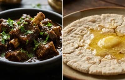 Kala Mutton with Jowar Bhakri