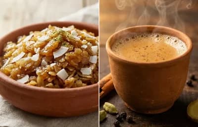 Kalailo Phovu with Masala Chai