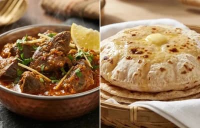 Kaleji Masala with Tawa Roti