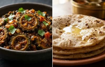 Karela Masala with Roti
