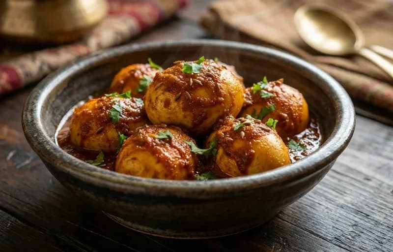 Kashmiri Spiced Boiled Eggs