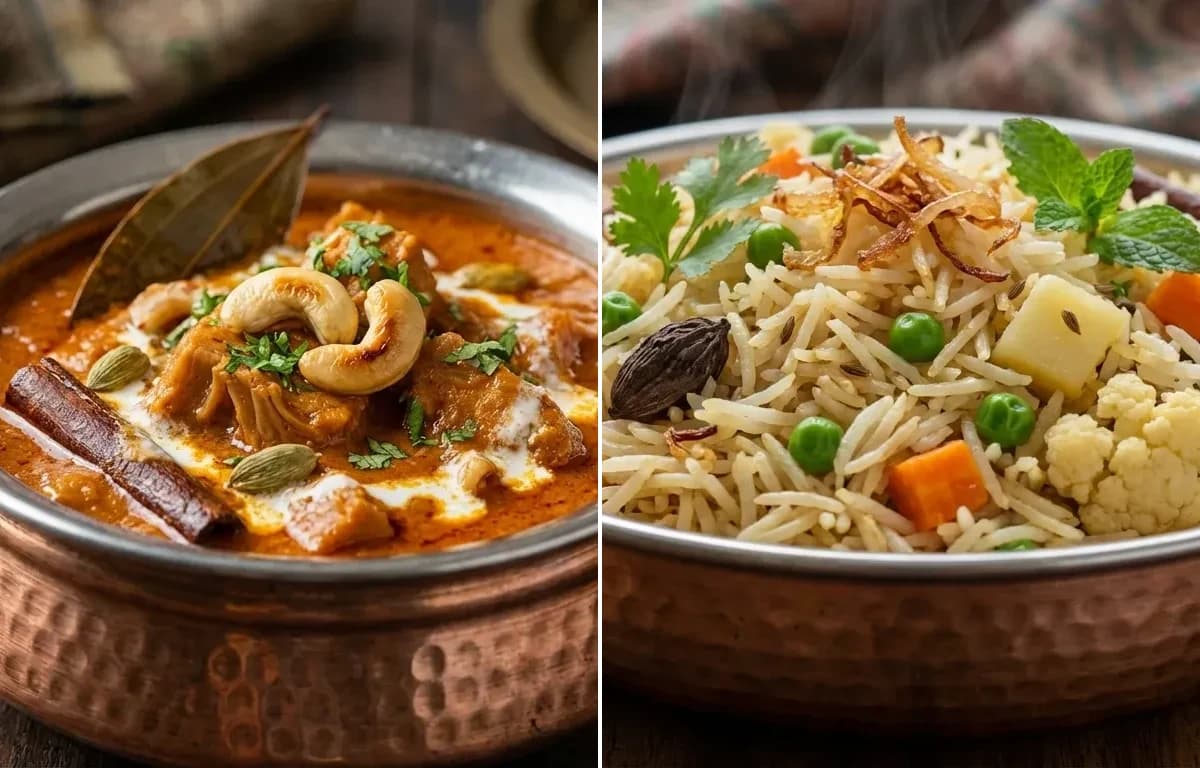 Kathal Korma with Vegetable Yakhni Pulao
