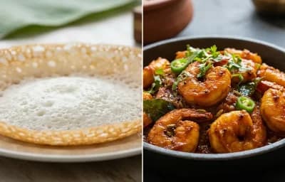 Kerala Appam with Eral Thokku