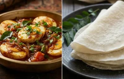Kerala Egg Roast with Pathiri