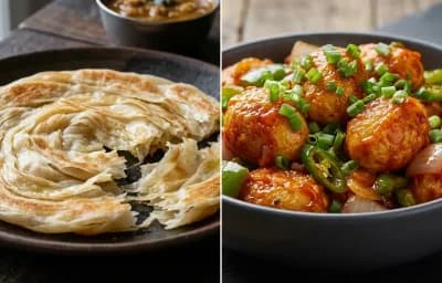 Kerala Parotta with Chilli Egg
