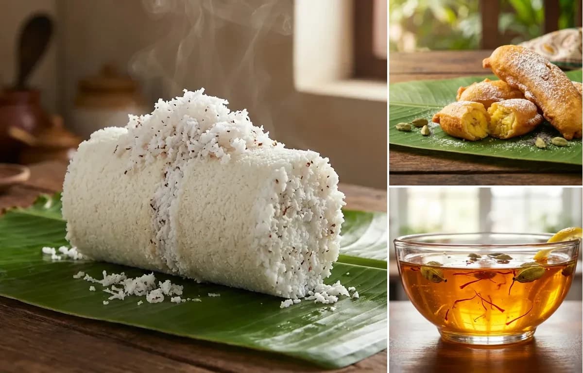 Kerala Puttu, Pazham Pori and Chashni