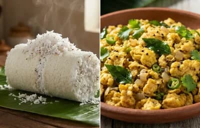 Kerala Puttu with Mutta Chikkiyathu