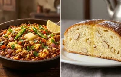Kheema Ghotala with Parsi Dabroti