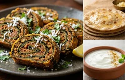 Kheema Patra with Rotli and Dahi