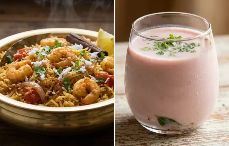 Kolambi Bhaat with Sol Kadhi