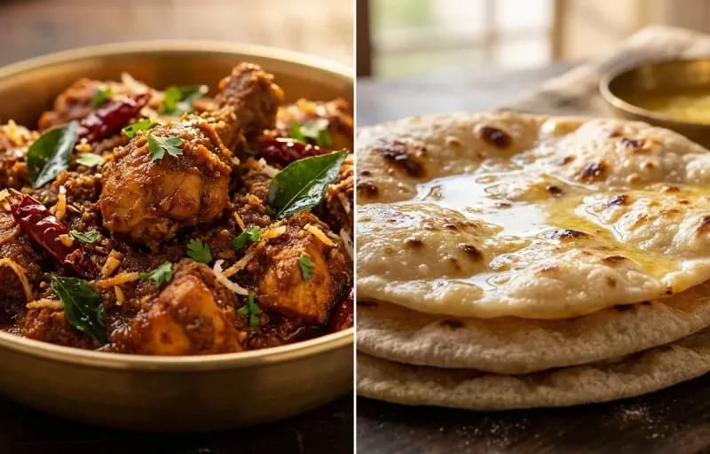 Kori Ajadina with Chapati
