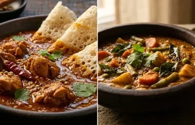 Kori Rotti with Vegetable Gassi
