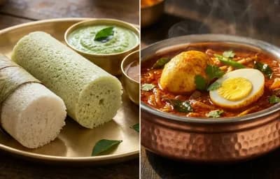 Kotte Kadubu with Egg Masala