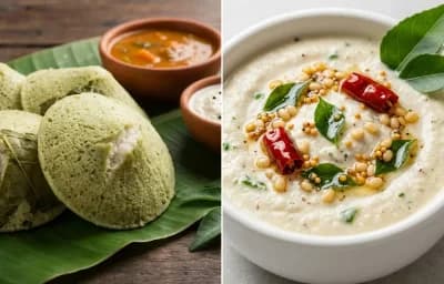 Kottige Idli with Coconut Chutney
