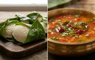 Kottige with Tomato Rasam