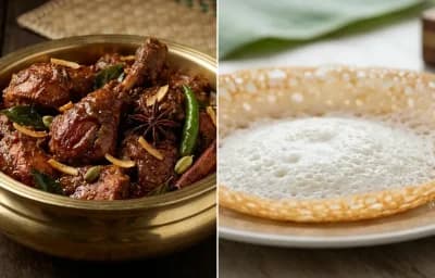 Kuttanadan Duck Roast with Kerala Appam