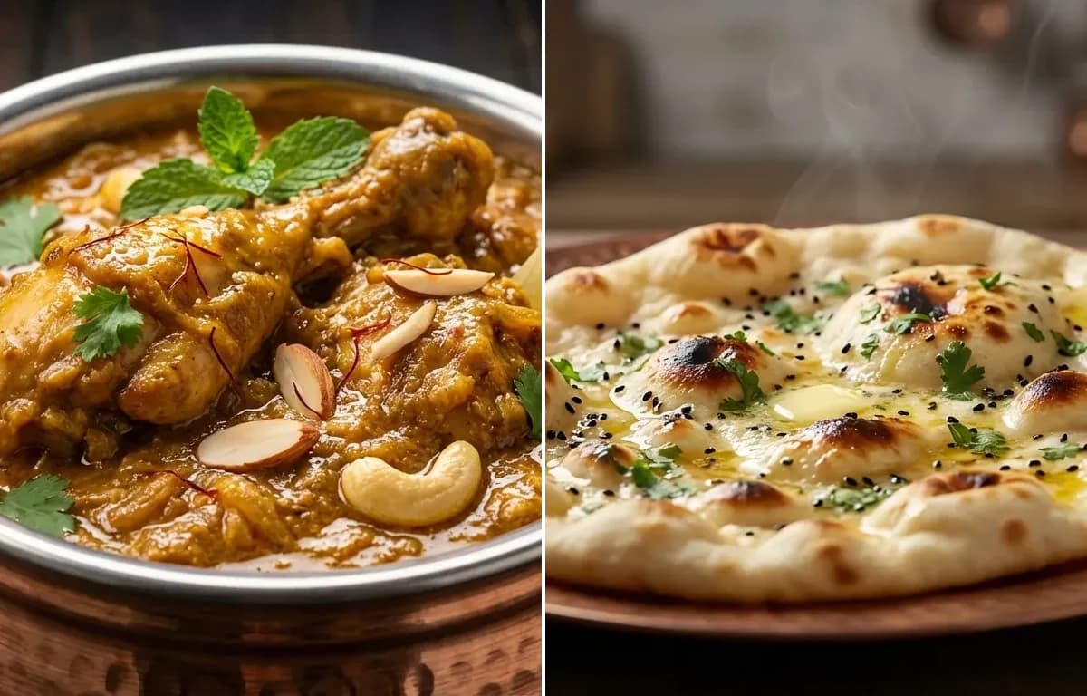 Lagan ka Murgh with Butter Naan