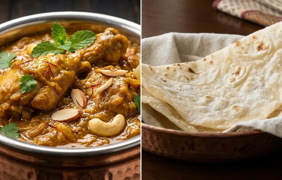 Lagan ka Murgh with Roomali Roti