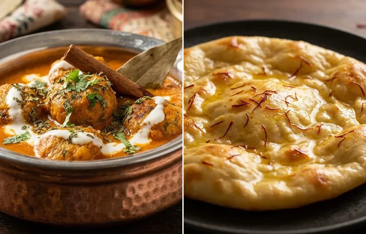 Lauki Kofta with Saffron Sheermal