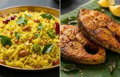 Lemon Rice with Kingfish Fry