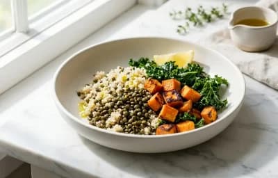 Lentil Quinoa Bowl with Tahini