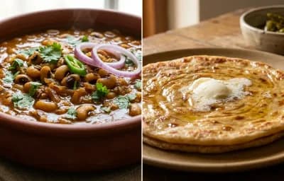 Lobia Masala with Paratha