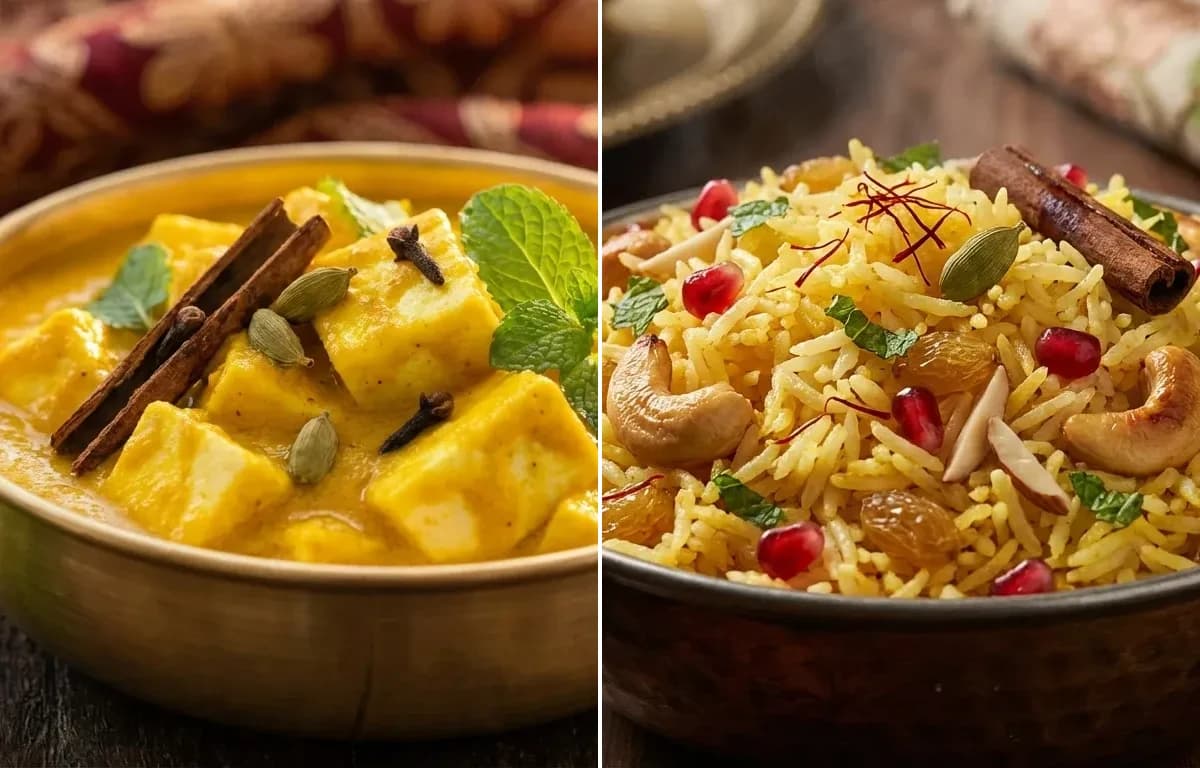 Lyodur Tschaman with Kashmiri Pulao