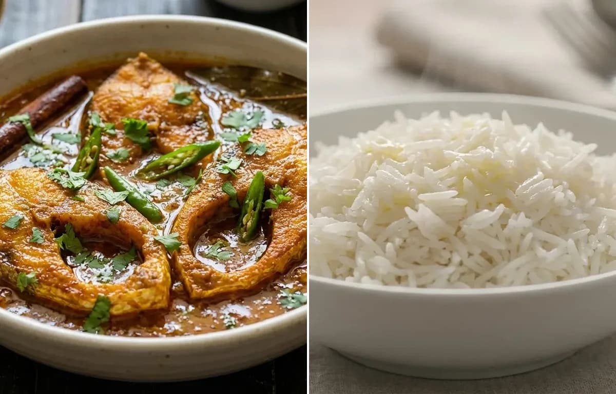 Mahi Kalia with Steamed Basmati Rice