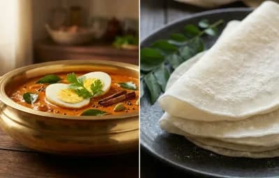 Malabar Egg Curry with Pathiri