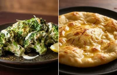 Malai Broccoli with Saffron Sheermal