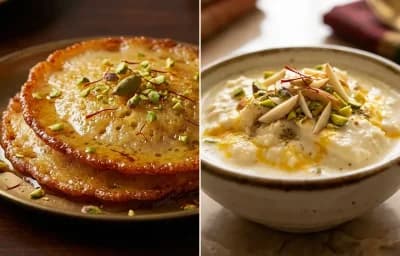Malpua with Rabri