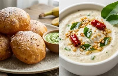 Mangalore Buns with Coconut Chutney