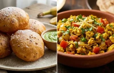 Mangalore Buns with Egg Bhurji
