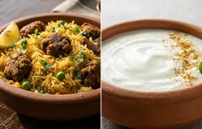 Mangodi Pulao with Dahi