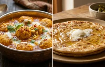 Mangodi Sabzi with Paratha